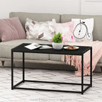 Modern Living Coffee Table with Metal Frame