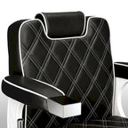 Heavy-Duty Reclining Barber Chair with Adjustable Headrest