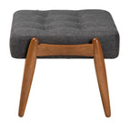 Japandi Fabric Ottoman Footstool