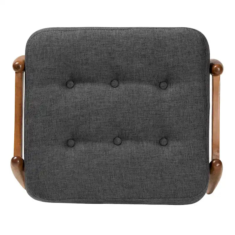 Japandi Fabric Ottoman Footstool