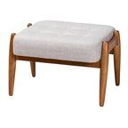 Japandi Fabric Ottoman Footstool