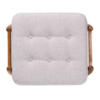 Japandi Fabric Ottoman Footstool