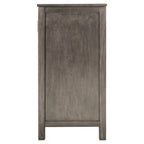 Accent Storage Cabinet with Fretwork Doors and Adjustable Shelf