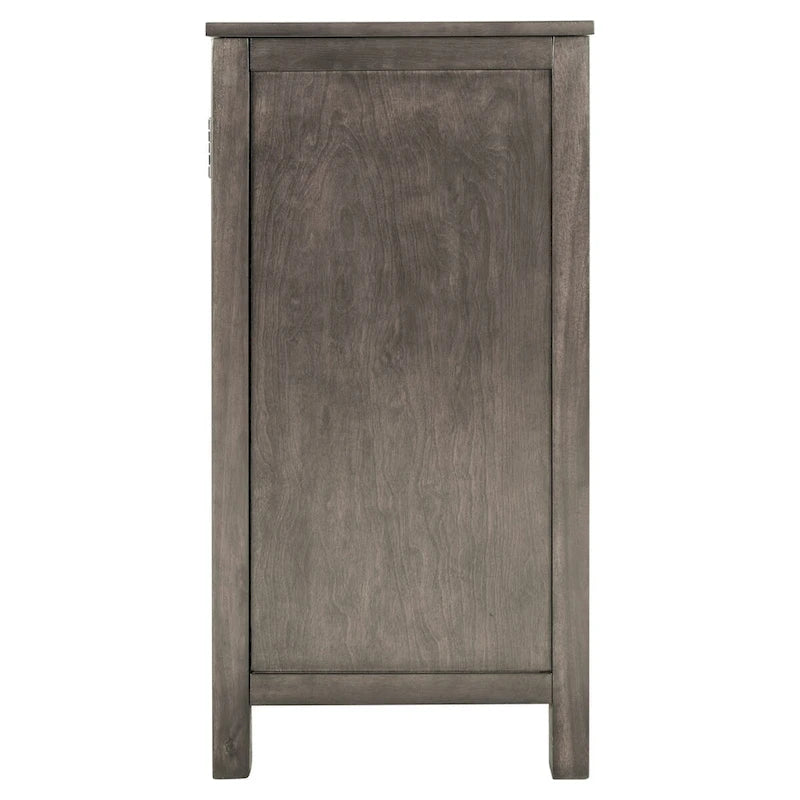 Accent Storage Cabinet with Fretwork Doors and Adjustable Shelf