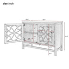 Accent Storage Cabinet with Fretwork Doors and Adjustable Shelf