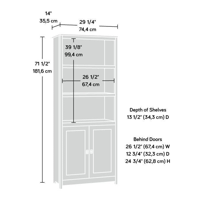 Library Bookcase with Doors
