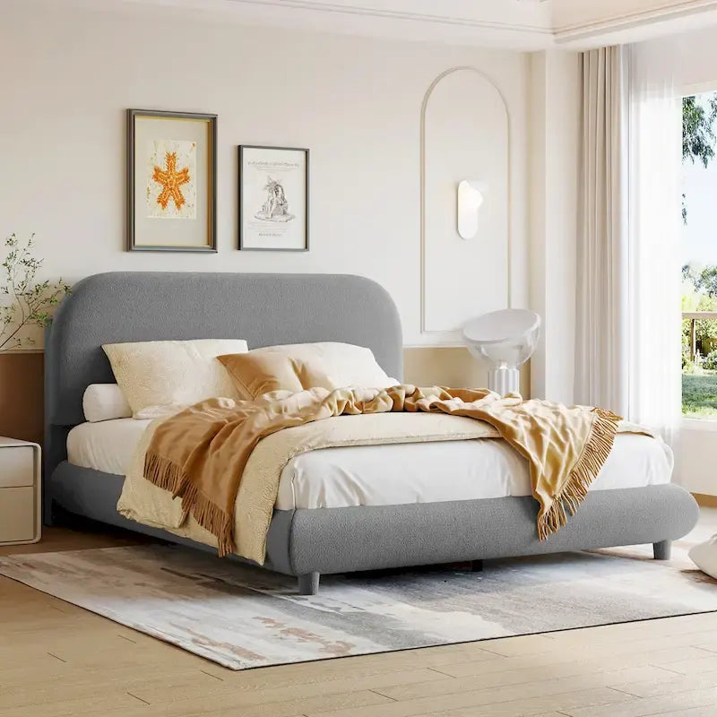 Full Size Upholstered Platform Bed