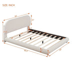 Full Size Upholstered Platform Bed