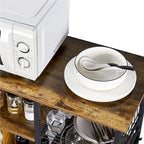 Metal Frame Baker's Rack Kitchen Island Storage Shelf