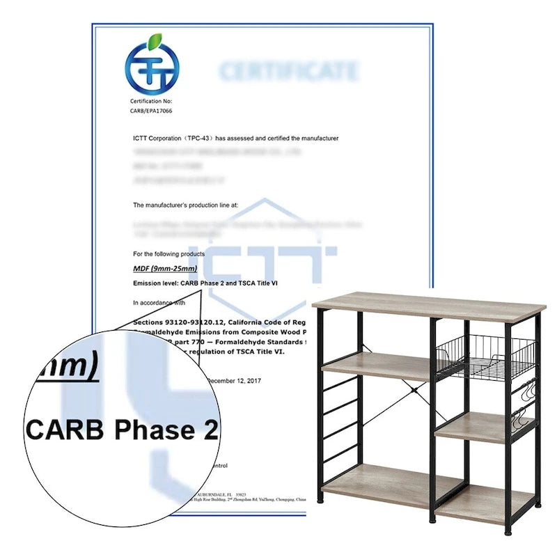 Metal Frame Baker's Rack Kitchen Island Storage Shelf