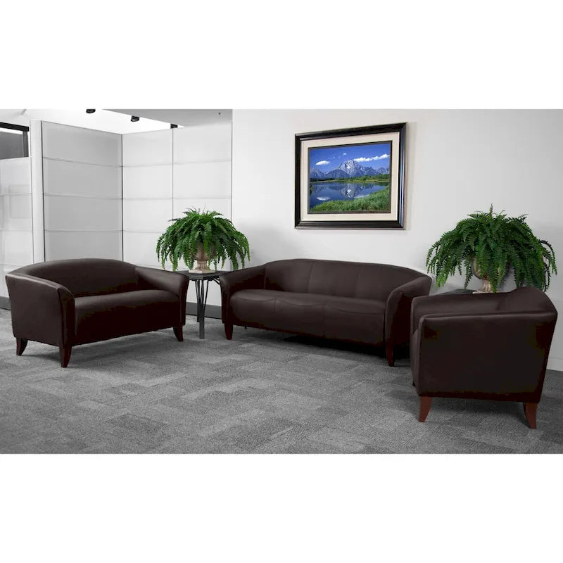 Reception Sofa Set with Wood Feet – Available in 3 Sizes