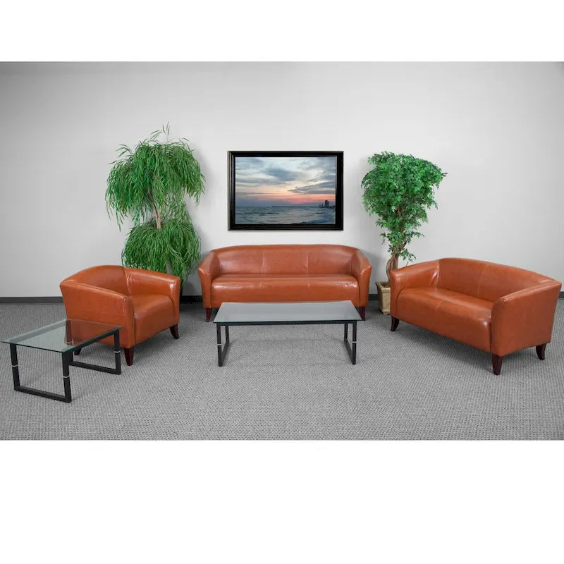 Reception Sofa Set with Wood Feet – Available in 3 Sizes