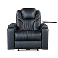 Power Recliner Chair with Adjustable Headrest, USB Port, Storage Arms, Cup Holder, and Swivel Tray Table
