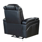 Power Recliner Chair with Adjustable Headrest, USB Port, Storage Arms, Cup Holder, and Swivel Tray Table