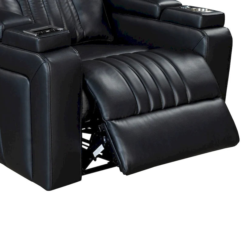 Power Recliner Chair with Adjustable Headrest, USB Port, Storage Arms, Cup Holder, and Swivel Tray Table