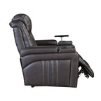 Power Recliner Chair with Adjustable Headrest, USB Port, Storage Arms, Cup Holder, and Swivel Tray Table