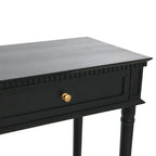 Console Table with Cane Shelf and 2 Drawers