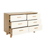 6-Drawer Storage Dresser with Solid Wood Frame