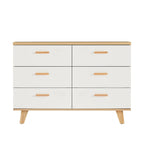 6-Drawer Storage Dresser with Solid Wood Frame