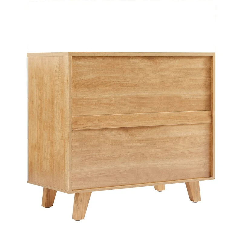 6-Drawer Storage Dresser with Solid Wood Frame