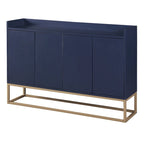 Sideboard Buffet Cabinet with 3-Shelf Storage - 47.2"L x 11.8"W x 31.5"H