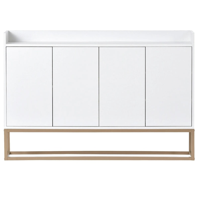 Sideboard Buffet Cabinet with 3-Shelf Storage - 47.2"L x 11.8"W x 31.5"H