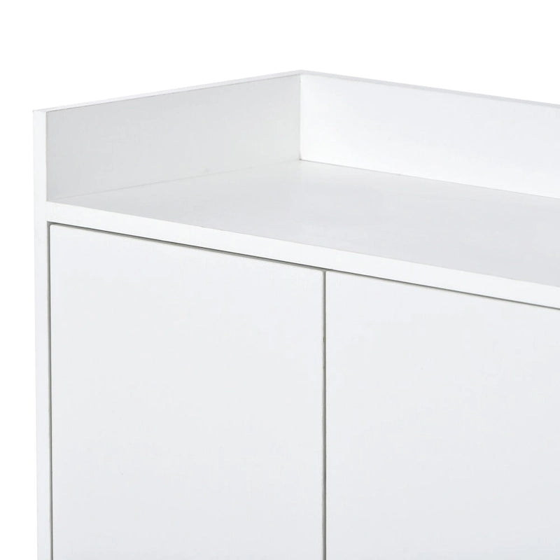Sideboard Buffet Cabinet with 3-Shelf Storage - 47.2"L x 11.8"W x 31.5"H