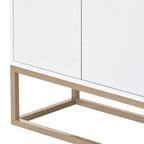 Sideboard Buffet Cabinet with 3-Shelf Storage - 47.2"L x 11.8"W x 31.5"H