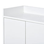 Sideboard Buffet Cabinet with 3-Shelf Storage - 47.2"L x 11.8"W x 31.5"H