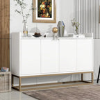 Sideboard Buffet Cabinet with 3-Shelf Storage - 47.2"L x 11.8"W x 31.5"H