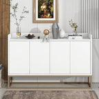 Sideboard Buffet Cabinet with 3-Shelf Storage - 47.2"L x 11.8"W x 31.5"H