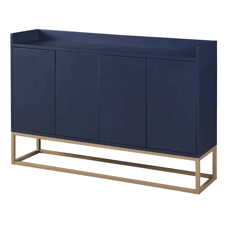 Sideboard Buffet Cabinet with 3-Shelf Storage - 47.2"L x 11.8"W x 31.5"H
