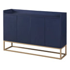 Sideboard Buffet Cabinet with 3-Shelf Storage - 47.2"L x 11.8"W x 31.5"H