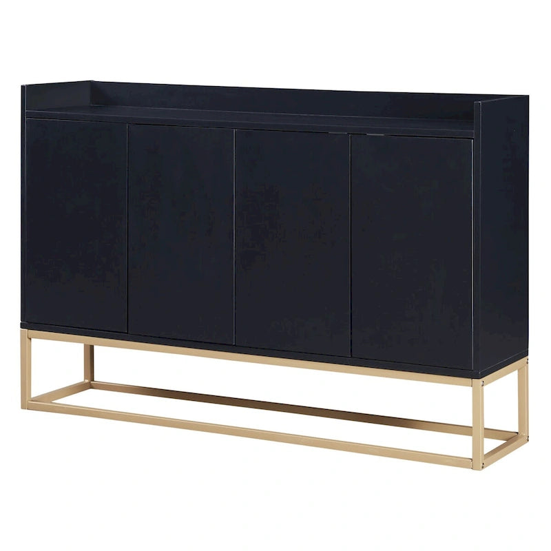 Sideboard Buffet Cabinet with 3-Shelf Storage - 47.2"L x 11.8"W x 31.5"H