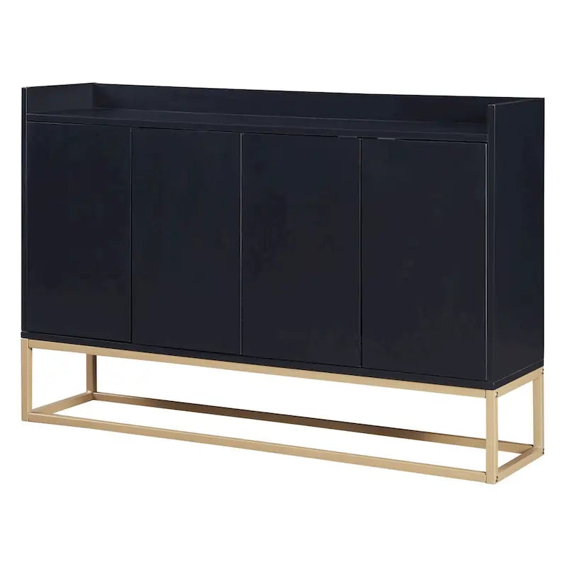 Sideboard Buffet Cabinet with 3-Shelf Storage - 47.2"L x 11.8"W x 31.5"H