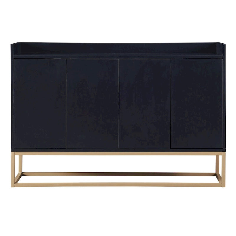 Sideboard Buffet Cabinet with 3-Shelf Storage - 47.2"L x 11.8"W x 31.5"H