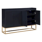 Sideboard Buffet Cabinet with 3-Shelf Storage - 47.2"L x 11.8"W x 31.5"H