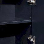 Sideboard Buffet Cabinet with 3-Shelf Storage - 47.2"L x 11.8"W x 31.5"H