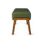 42.25W Modern Leatherette Upholstered Bench with Rubberwood Legs