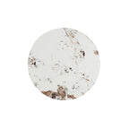 Round Sintered Stone Coffee Table with Sliding End Table