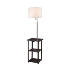 Floor Lamp with Side Table and Power Station