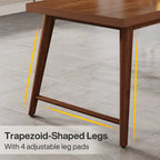 78.7" Extra Long Two-Person Desk with Metal Legs