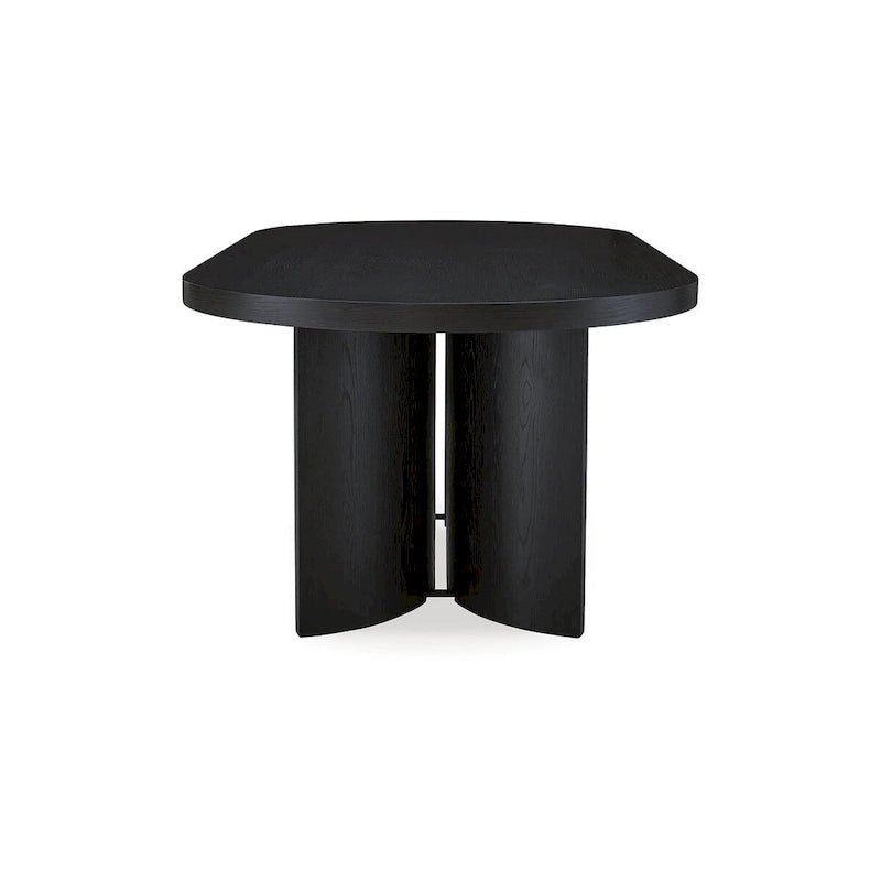Oval Dining Table with Pedestal Base - 86.25 W x 42 D x 30.25 H