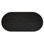 Oval Dining Table with Pedestal Base - 86.25 W x 42 D x 30.25 H