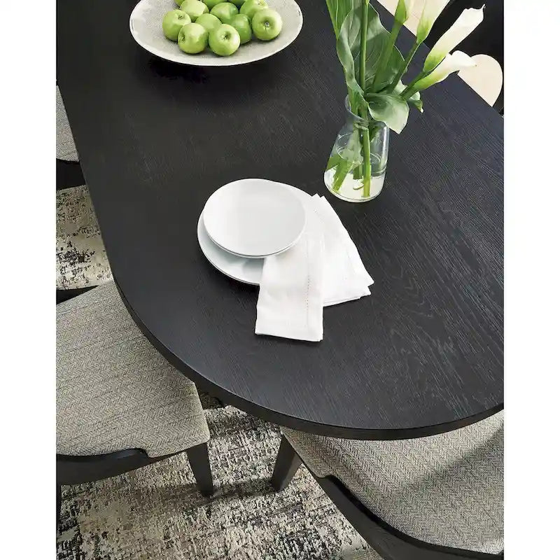 Oval Dining Table with Pedestal Base - 86.25 W x 42 D x 30.25 H