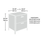 2-Drawer Lateral File Cabinet with Lock