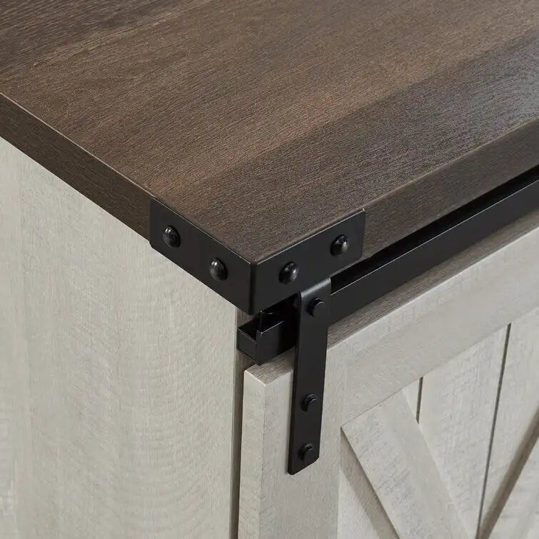 Wood Media Console TV Stand Entertainment Center