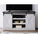 Wood Media Console TV Stand Entertainment Center