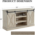 Wood Media Console TV Stand Entertainment Center