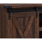 Wood Media Console TV Stand Entertainment Center